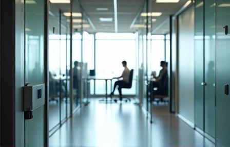 Image representing a secure corporate office environment.