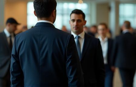 Image representing an executive being discreetly protected.